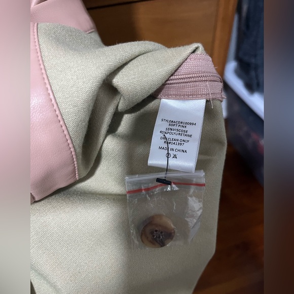 ASTR Terra Faux Leather Dress - Light Pink - Size Medium - Picture 7 of 10